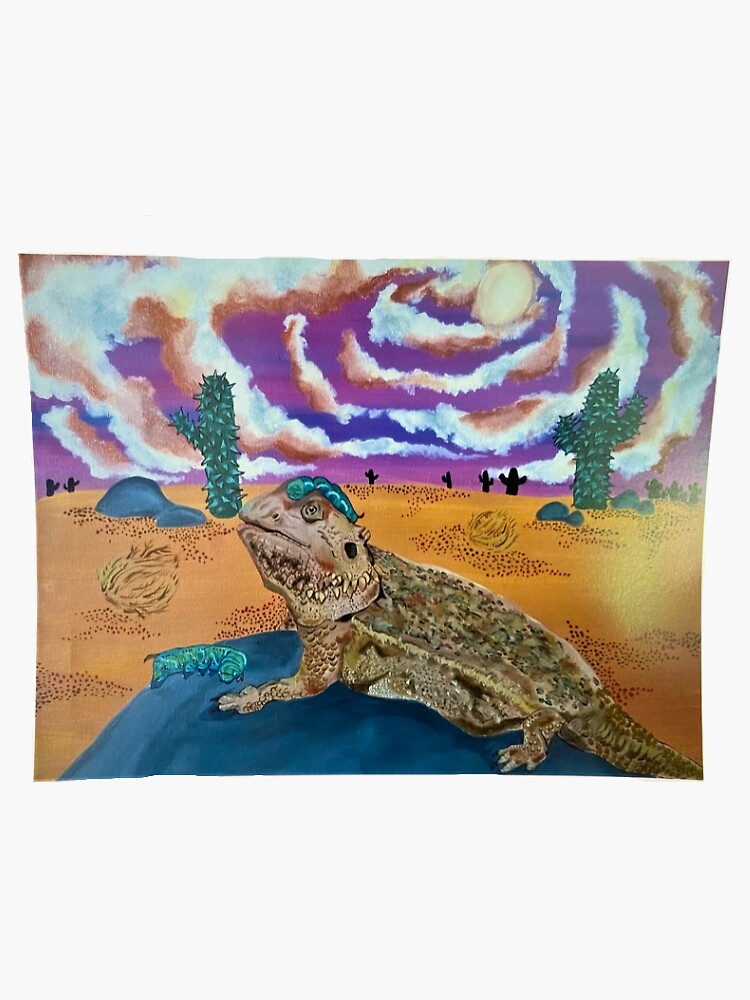 "Bearded Dragon Desert Sticker" Sticker for Sale by kayachamberlain