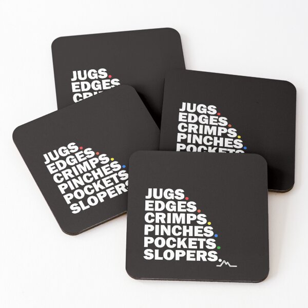 Item preview, Climbing Holds (Jugs Edges Crimps Pinches Pockets Slopers) designed and sold by joyofclimbing.