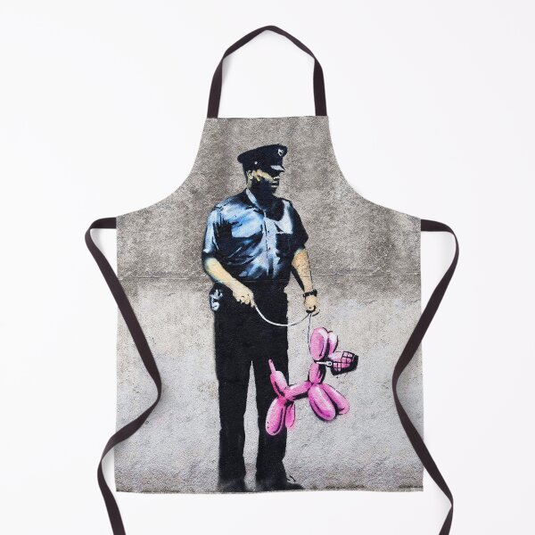 Item preview, Banksy | Policeman Pink Balloon Dog - Original Mural designed and sold by WE-ARE-BANKSY.