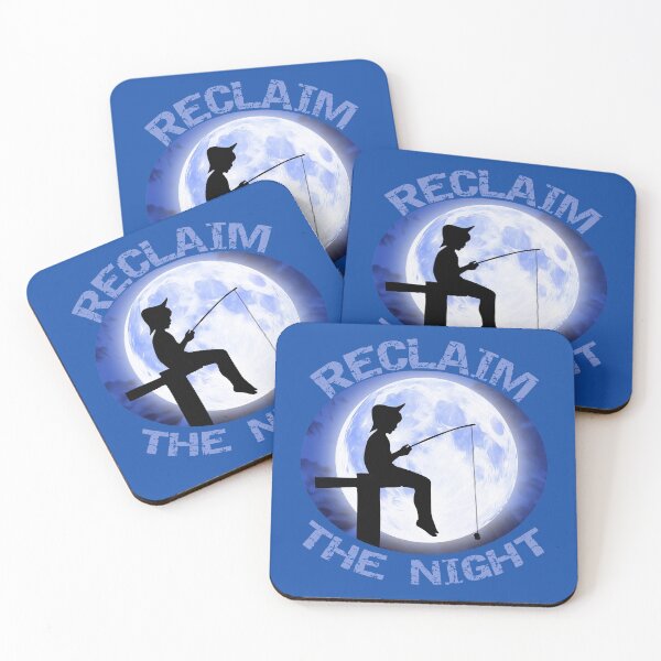 Item preview, Reclaim The Night Boy Fishing on the Dock During the Full Moon 2 designed and sold by KeysTreasures.