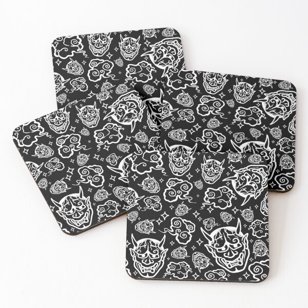 Item preview, noh masks in the sky [BLACK] designed and sold by politeillusts.