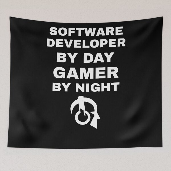 Item preview, Software Developer By Day Gamer By Night designed and sold by Superhero Gear.