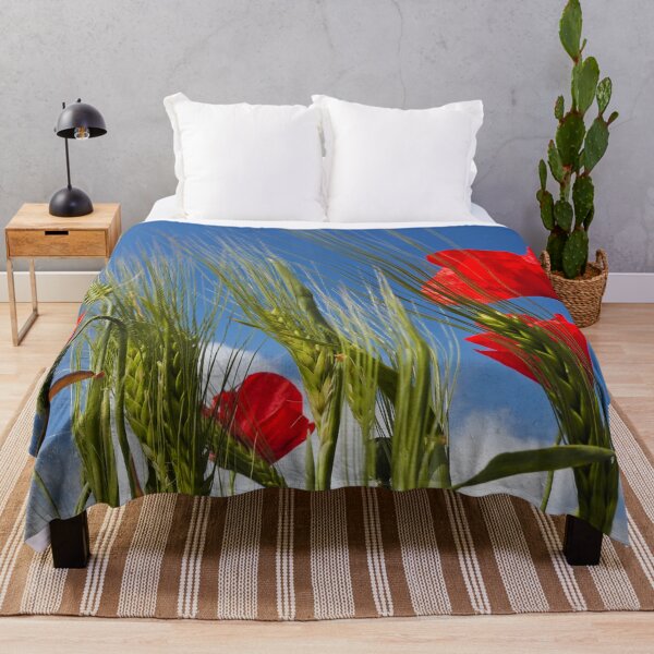 Item preview, Red Wild Poppy and Green Spike designed and sold by Schuva.