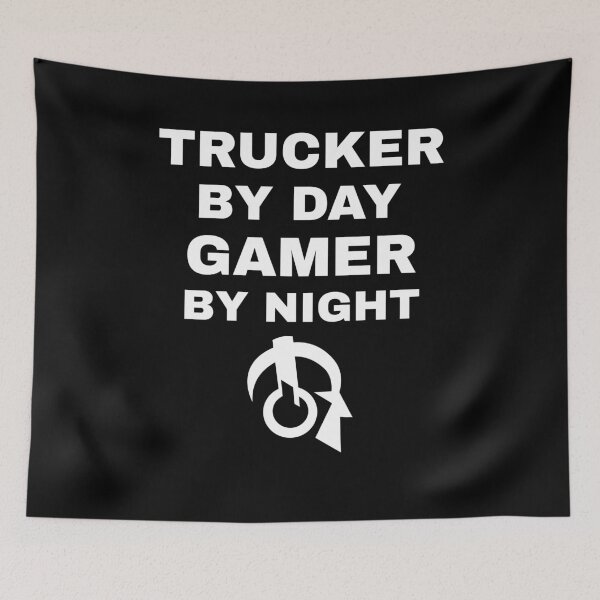 Item preview, Trucker By Day Gamer By Night designed and sold by Superhero Gear.