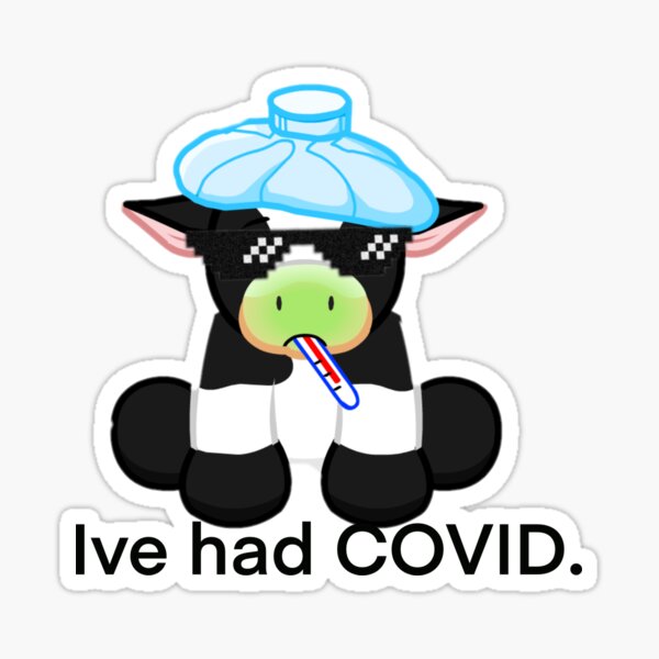 Webkinz COVID cow Sticker