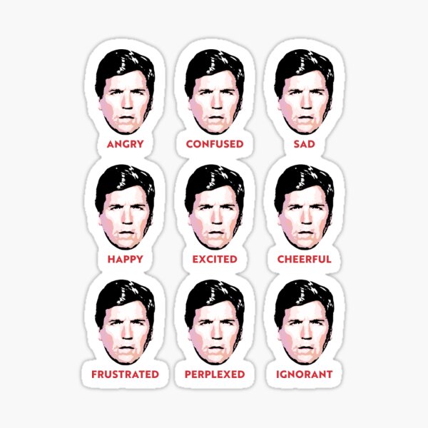 Many Expressions of Tucker Sticker