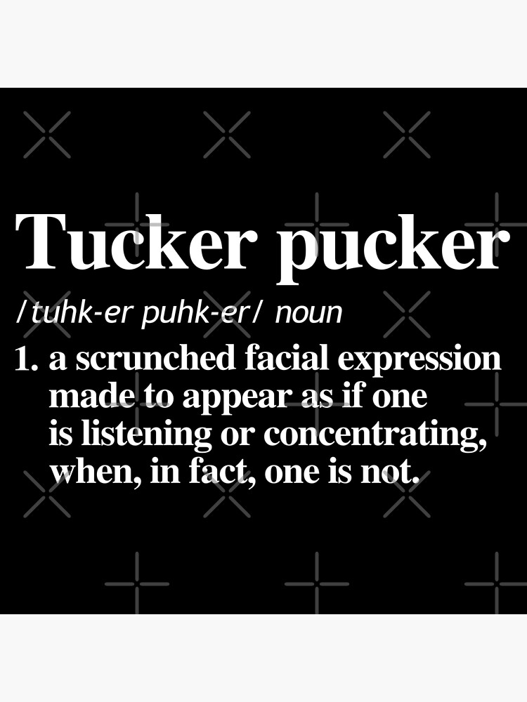Discover Tucker Pucker Definition Premium Matte Vertical Poster