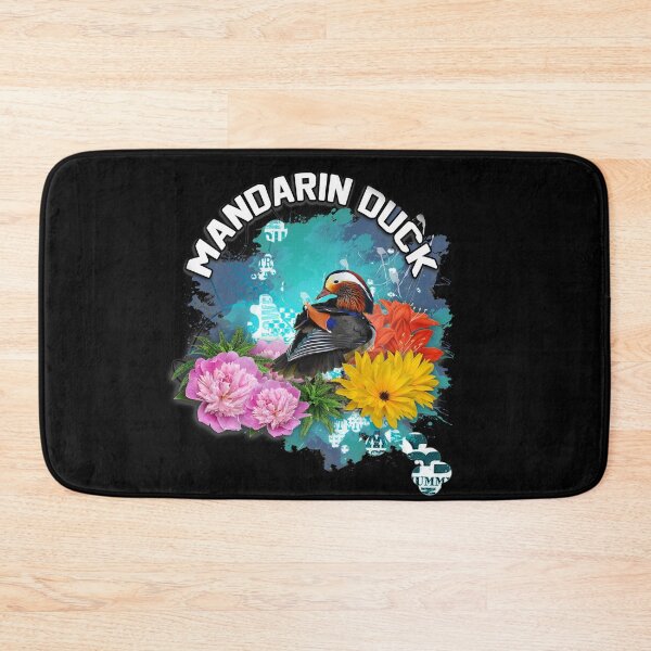 Item preview, mandarin duck with flowers. designed and sold by koalas1414.
