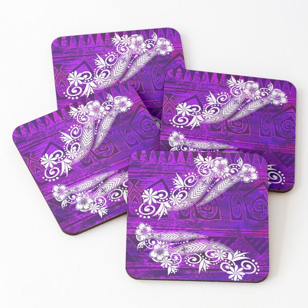 Item preview, Polynesian Purple Tribal Jungle Print designed and sold by sunnthreads.