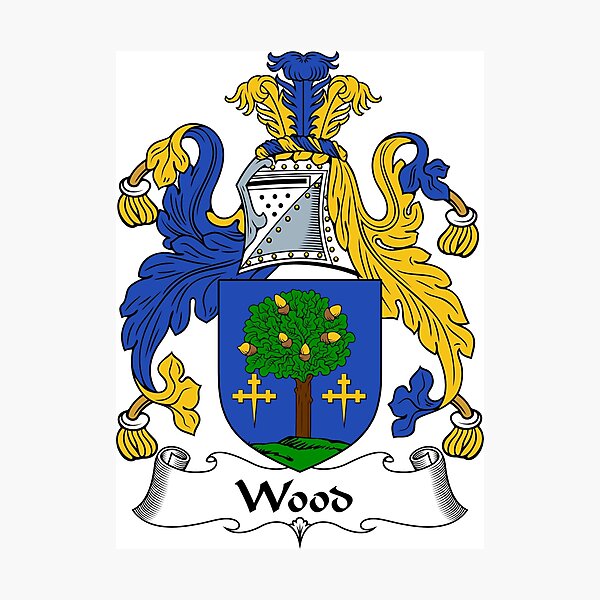 "Wood Coat of Arms / Wood Family Crest" Photographic Print for Sale by ScotlandForever Redbubble