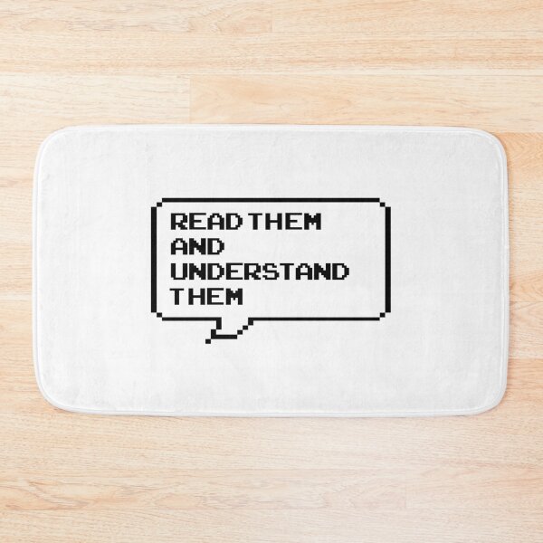 Item preview, Read them and understand them Classic retro arcade style Black and White speech bubble (bright white mode) designed and sold by Deegital18.