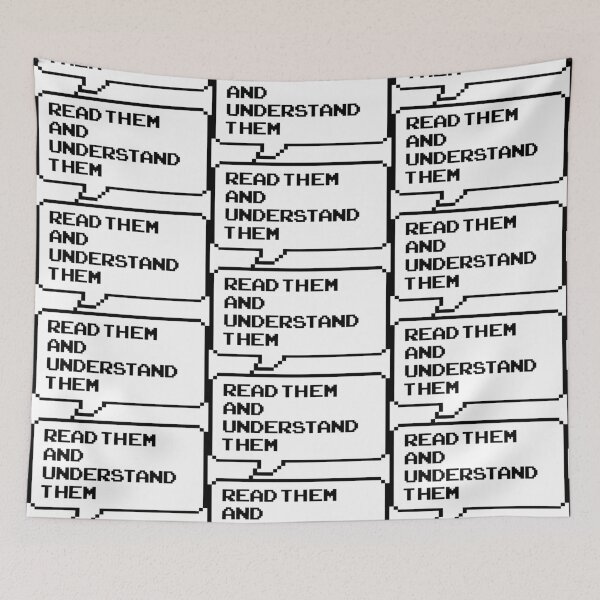 Item preview, Read them and understand them Classic retro arcade style Black and White speech bubble (bright white mode) designed and sold by Deegital18.