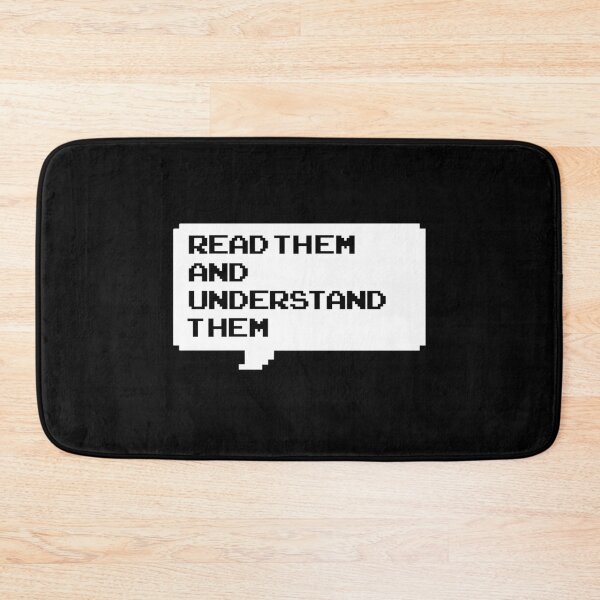 Item preview, Read them and understand them Classic retro arcade style Black and White speech bubble (dark mode) designed and sold by Deegital18.