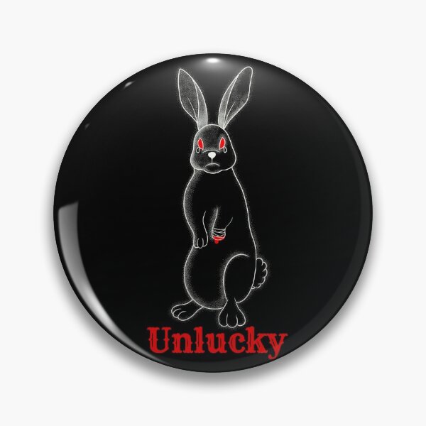 Item preview, Unlucky Rabbit - White Linework designed and sold by Diamantina-ai.