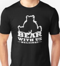 Bear With Us Helsinki Heavy Bear Sitting Slim Fit T-Shirt
