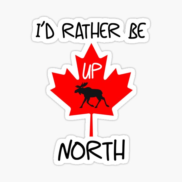 Item preview, I’d Rather Be Up North! (on Black) designed and sold by PawsitiveMum.