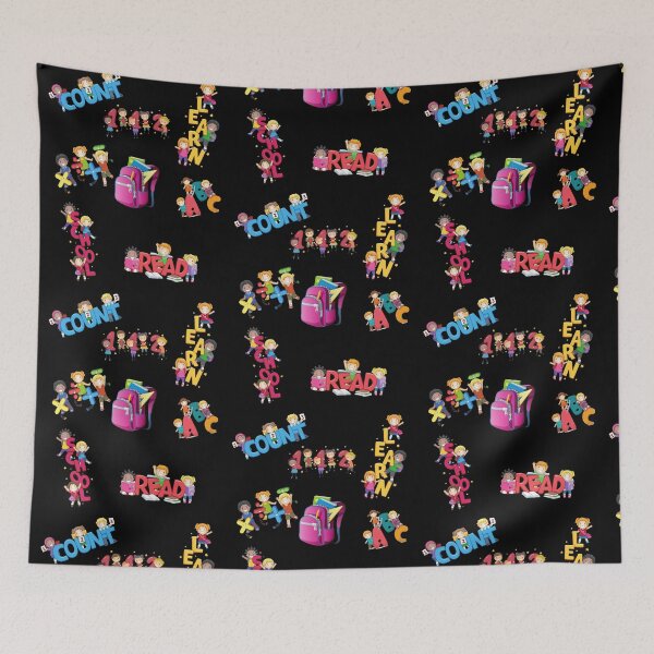 Item preview, Cool School Kids-Black Background  designed and sold by Trendi61.