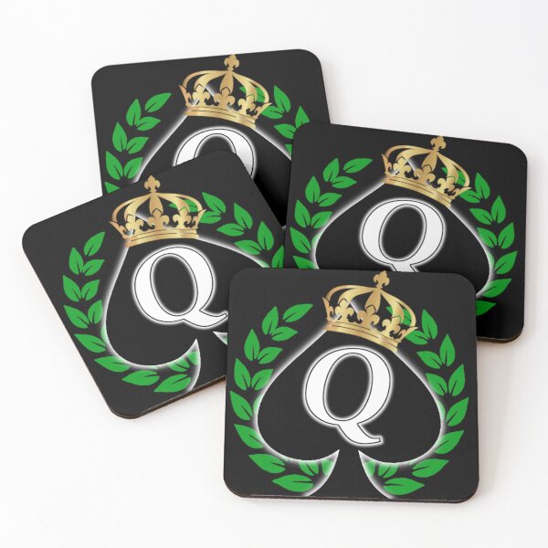Item preview, Queen Of Spades Q (QOS) designed and sold by Black-Queen0.