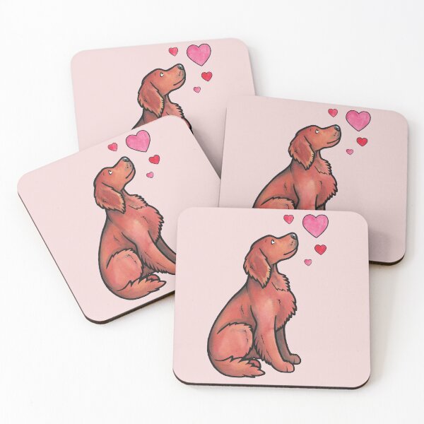 Item preview, Irish Setter love designed and sold by animalartbyjess.