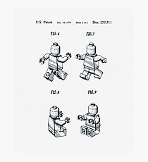 Lego Man Patent 1979 Page 2 Photographic Print