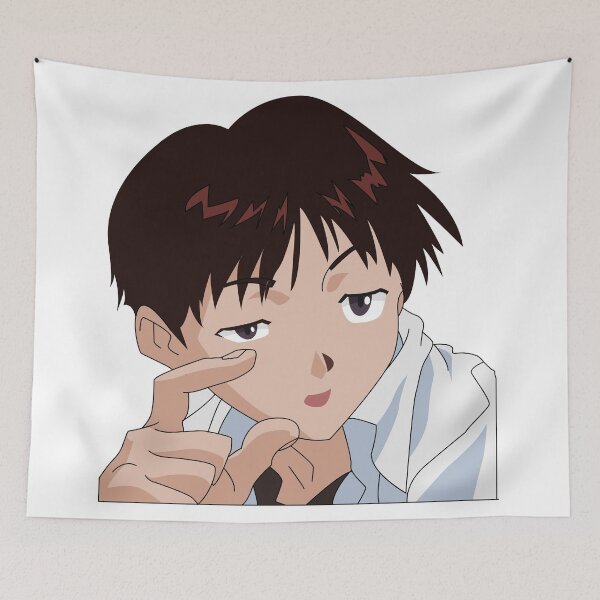 Item preview, Shinji evangelion meme designed and sold by Migi-Desu.