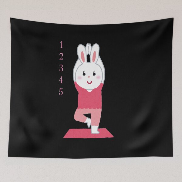 Item preview, bunny yoga  designed and sold by LOLOYILDIZ.