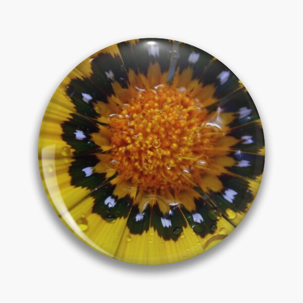 Item preview, Yellow gazania flower with droplets designed and sold by Esther  Moliné.
