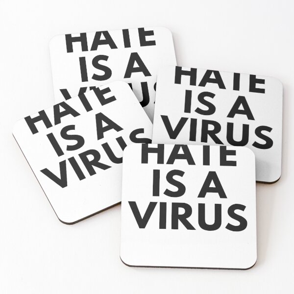 Item preview, Hate Is A Virus designed and sold by IntegrityDesign.