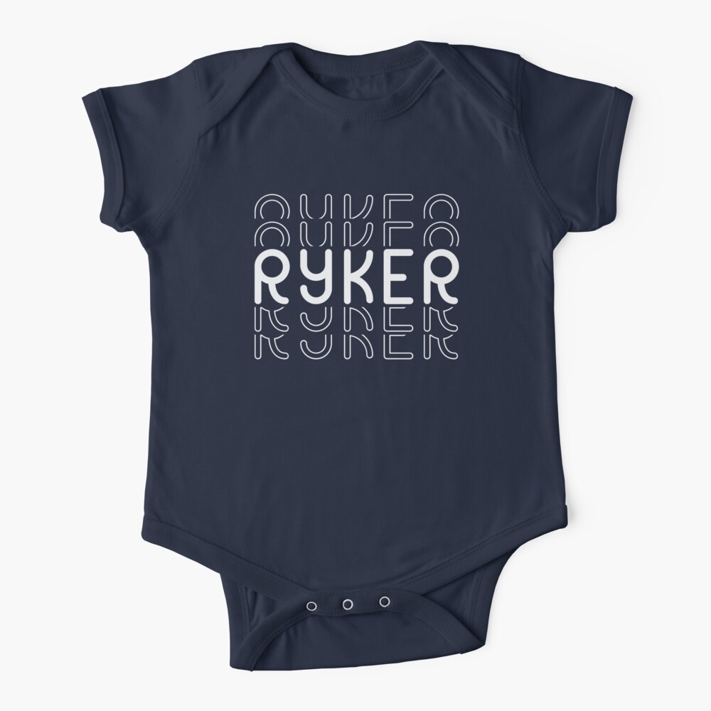 Ryker Name in Black and White Style Baby One-Piece for Sale by  Time-is-Money | Redbubble