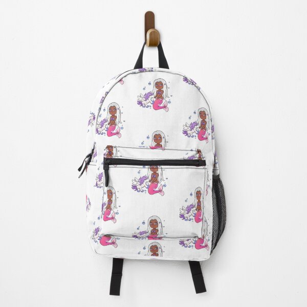 Item preview, African American mermaid with unicorn. designed and sold by Speckledfrog.