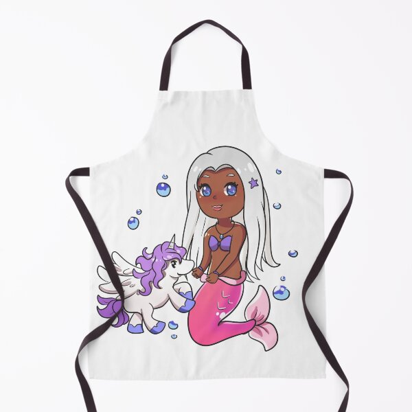 Item preview, African American mermaid with unicorn. designed and sold by Speckledfrog.