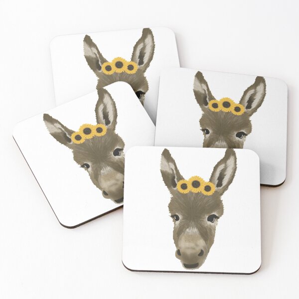 Item preview, Donkey with Sunflower Crown designed and sold by Taylor Tinkham.