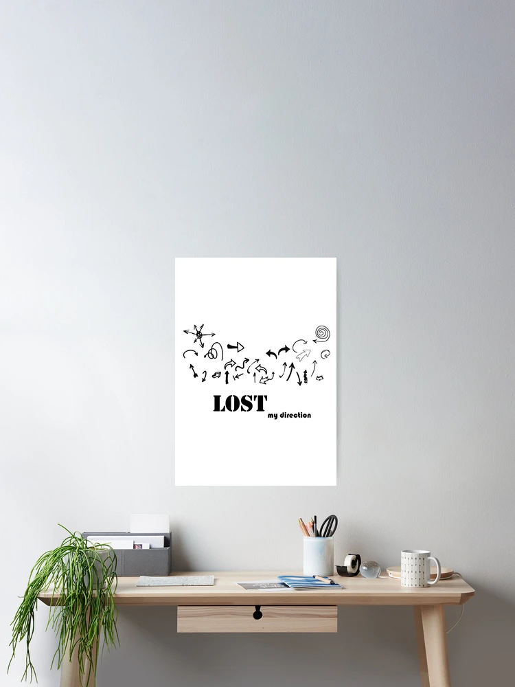 Thumbnail 2 of 3, Poster, lost direction designed and sold by Hadeelsh.