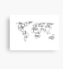 Wild & Precious World Metal Print