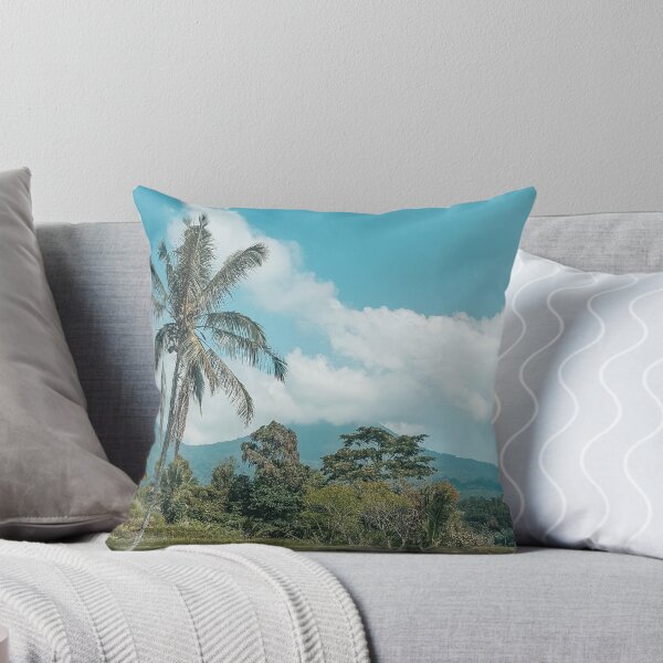 Item preview,  Palm, clouds and green trees in the Rice terrace Bali Indonesia designed and sold by SandShopDesigns.