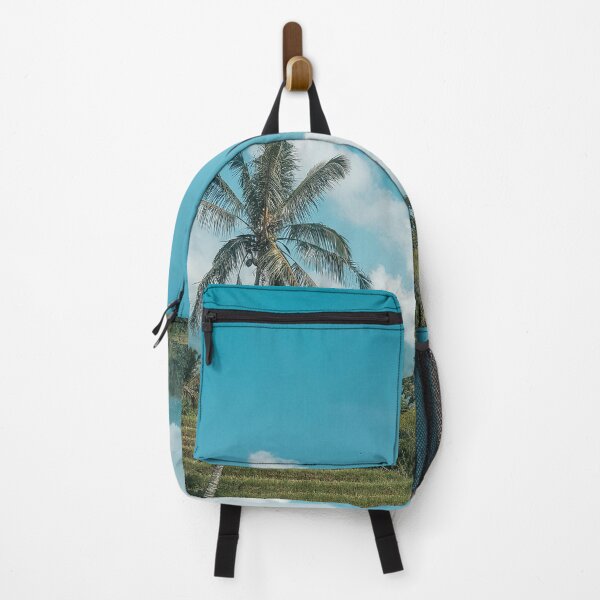 Item preview, Palm, clouds and green trees in the Rice terrace Bali Indonesia designed and sold by SandShopDesigns.