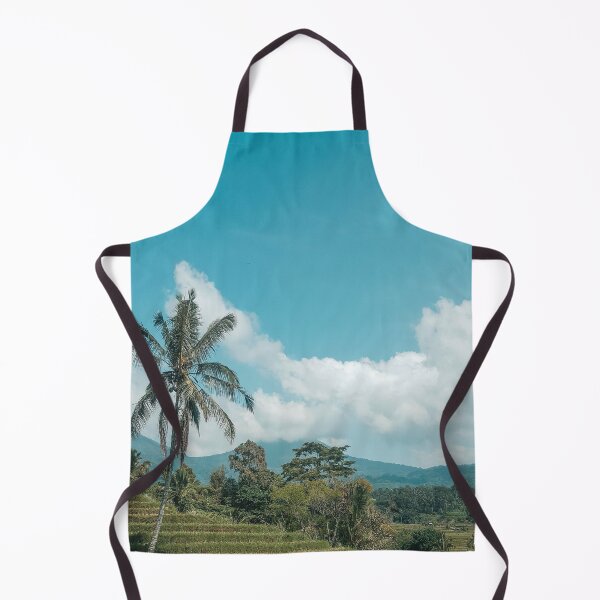 Item preview,  Palm, clouds and green trees in the Rice terrace Bali Indonesia designed and sold by SandShopDesigns.