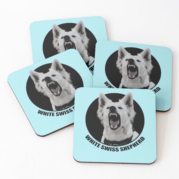 Item preview, White Swiss Shepherd barking designed and sold by copedesigns.