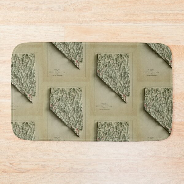 Item preview, 1960 Nevada Relief Map 3D digitally-rendered designed and sold by ThinkAboutMaps.