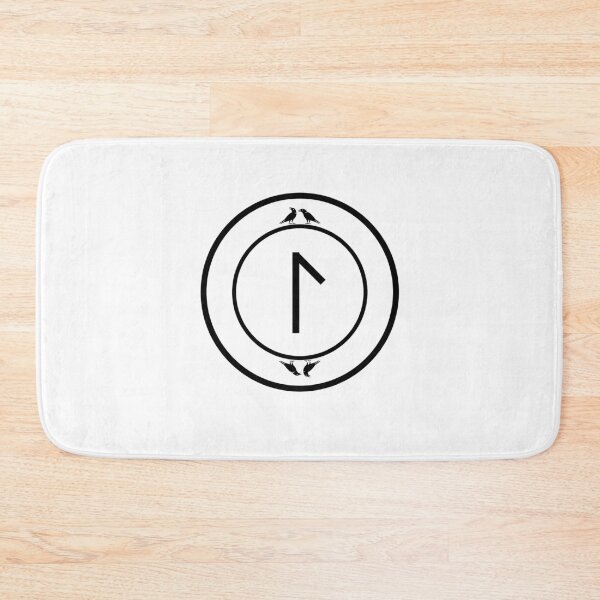 Item preview, Lagaz - Raven White - Norse Rune - Viking Rune - Ancient Alphabet designed and sold by Live2211.