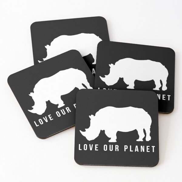 Item preview, Love Our Planet rhino designed and sold by MerlinTea.