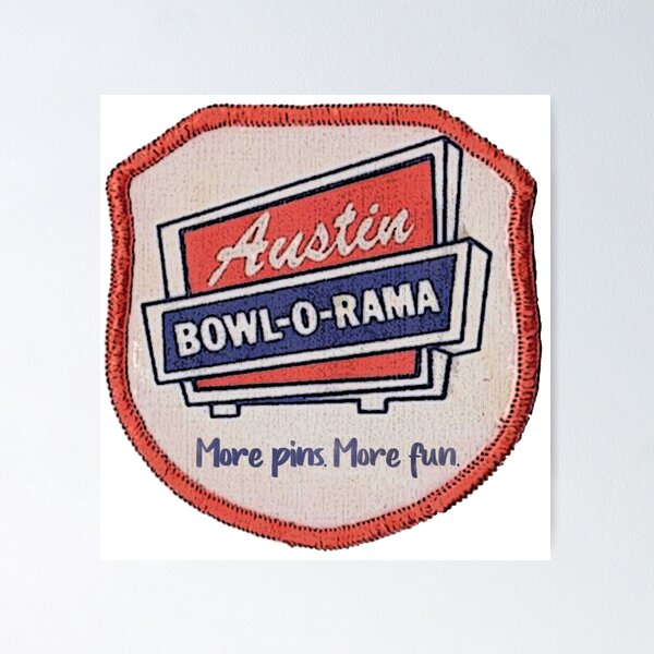 Item preview, Austin (TX) Bowl-O-Rama retro vintage designed and sold by YesterCool Designs.