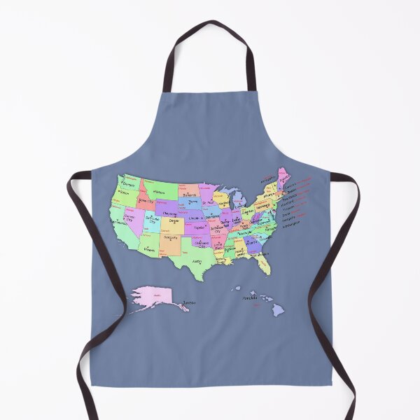 Item preview, Colorful USA Map with State names and capital cities names designed and sold by mashmosh.
