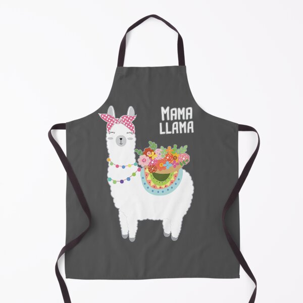 Artikelvorschau, Mama LLama Glücklicher Muttertag Mama Hübsches LLama mit Kopftuch und Blumen entworfen und verkauft von Rabbitti.