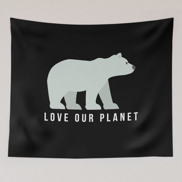 Item preview, Love Our Planet ice bear designed and sold by MerlinTea.