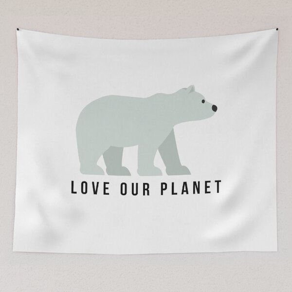 Item preview, Love Our Planet ice bear designed and sold by MerlinTea.