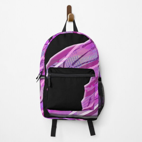 Item preview, Abstract Pink Purple Stone Unicorn Black Background designed and sold by BrokenUnicorn.
