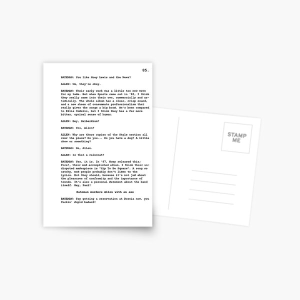 Do you like Huey Lewis and The News? Postcard