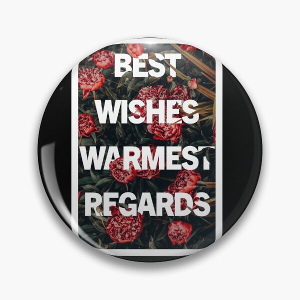 Item preview, best wishes warmest regards designed and sold by Simple Text.