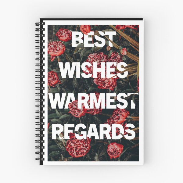 Item preview, best wishes warmest regards designed and sold by Simple Text.